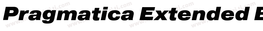 Pragmatica Extended Black字体转换